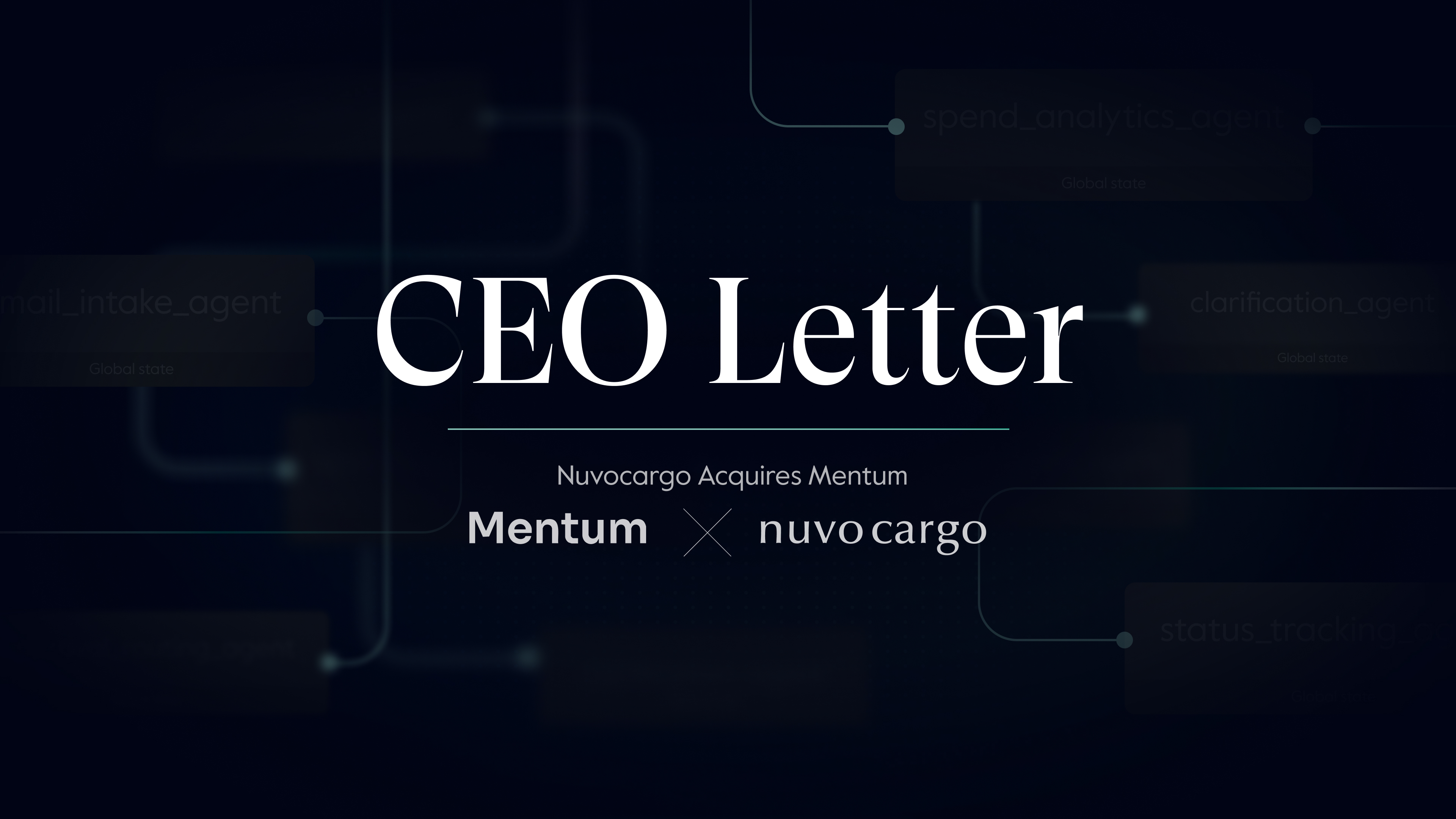 CEO Letter: Nuvocargo x Mentum